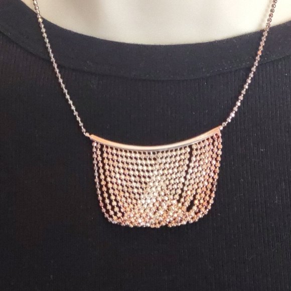 Milor Jewelry - Vintage Milor Italy 925 Sterling Multi Tones Shades Choker Lobster Clasp - 16"